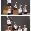 Resin Chef Figurines with Bottle Opener and Message Board - Bar & Kitchen Decor