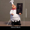 Resin Chef Figurines with Bottle Opener and Message Board - Bar & Kitchen Decor