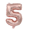 Rose Gold Foil Number Balloons (32" or 40") for Birthday & Wedding Decor