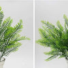 Artificial Fern Grass Bouquet – 7-Branch Green Plastic Plant