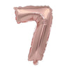 Rose Gold Foil Number Balloons (32" or 40") for Birthday & Wedding Decor