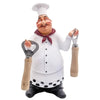 Resin Chef Figurines with Bottle Opener and Message Board - Bar & Kitchen Decor