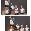 Resin Chef Figurines with Bottle Opener and Message Board - Bar & Kitchen Decor