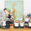 Resin Chef Figurines with Bottle Opener and Message Board - Bar & Kitchen Decor