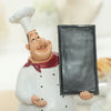 Resin Chef Figurines with Bottle Opener and Message Board - Bar & Kitchen Decor