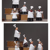 Resin Chef Figurines with Bottle Opener and Message Board - Bar & Kitchen Decor
