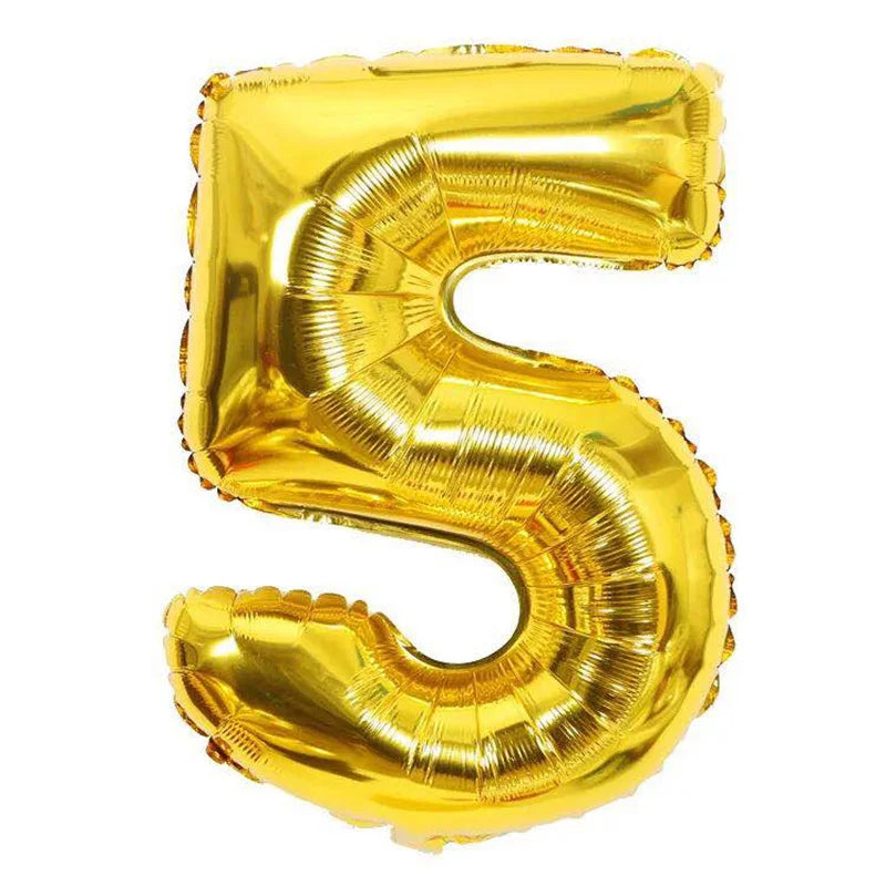 Rose Gold Foil Number Balloons (32" or 40") for Birthday & Wedding Decor