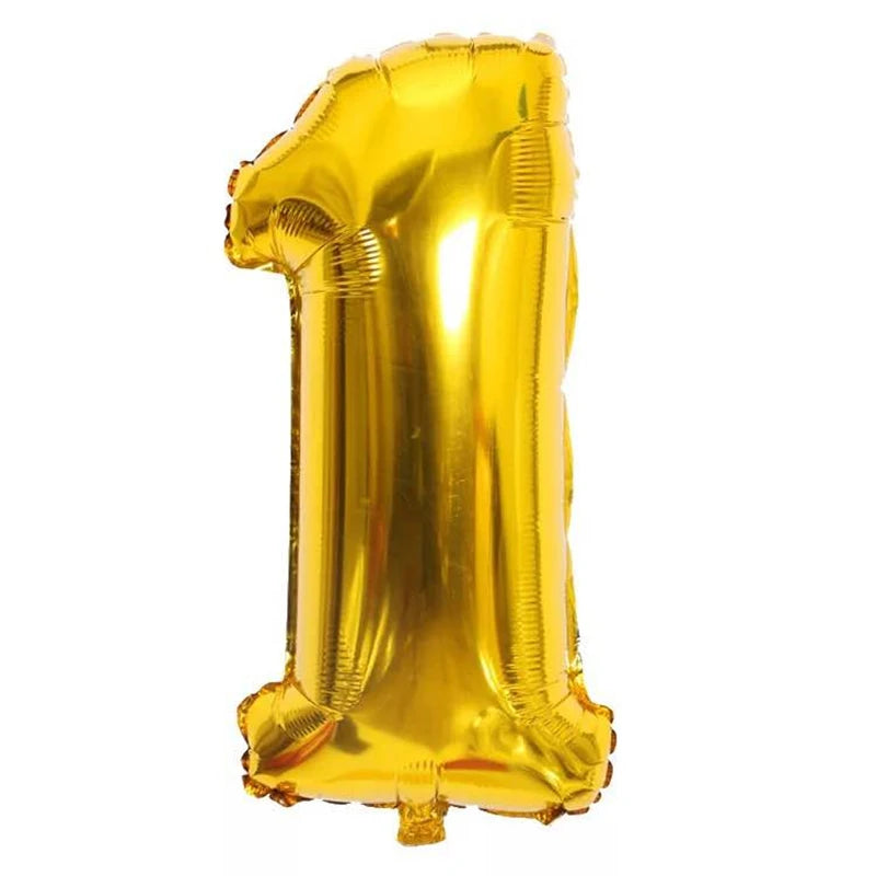 Rose Gold Foil Number Balloons (32" or 40") for Birthday & Wedding Decor
