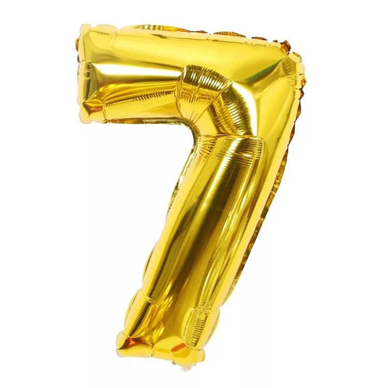 Rose Gold Foil Number Balloons (32" or 40") for Birthday & Wedding Decor