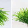 Artificial Fern Grass Bouquet – 7-Branch Green Plastic Plant