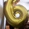 Rose Gold Foil Number Balloons (32" or 40") for Birthday & Wedding Decor