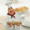 Resin Chef Figurines with Bottle Opener and Message Board - Bar & Kitchen Decor