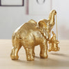 Handcrafted Resin Elephant Family Figurine