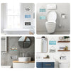 A collection of rustic wooden toilet wall signs and bathroom decor featuring various designs and finishes.