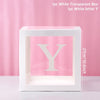 Clear Acrylic Letter Balloon Box for Celebrations