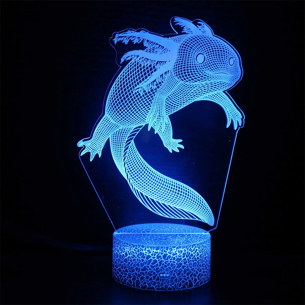 3D Fish LED Night Light with Remote and Touch Controls