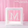Clear Acrylic Letter Balloon Box for Celebrations