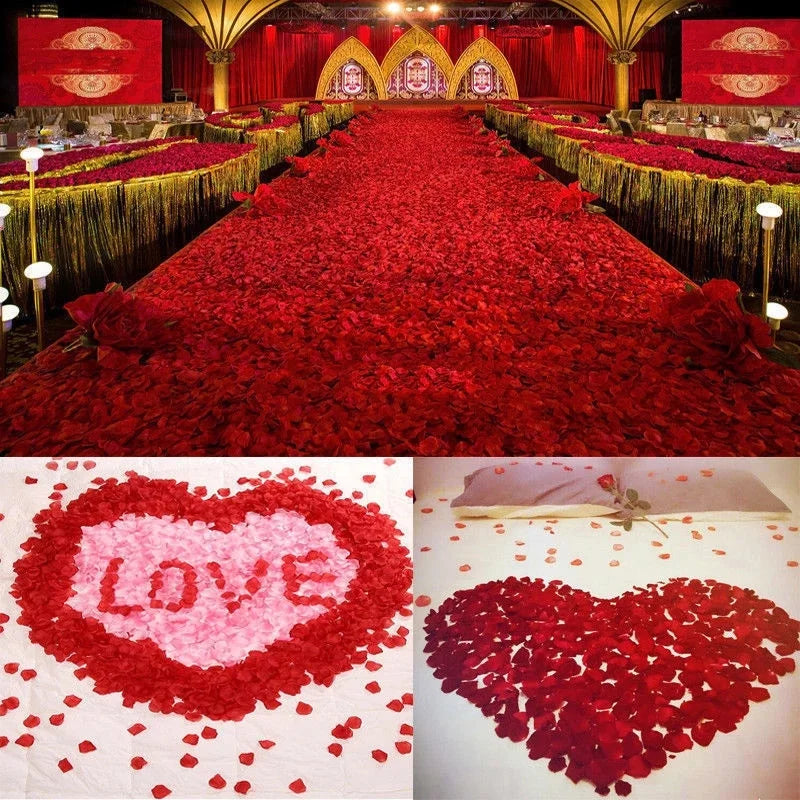 Silk Rose Petals for Weddings and Events