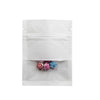 Reusable Kraft Paper Snack Bags with Clear Window