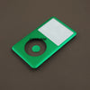 Faceplate vert et blanc pour kit de réparation d'iPod Classic, vue de dessus.