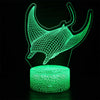 3D Fish LED Night Light with Remote and Touch Controls