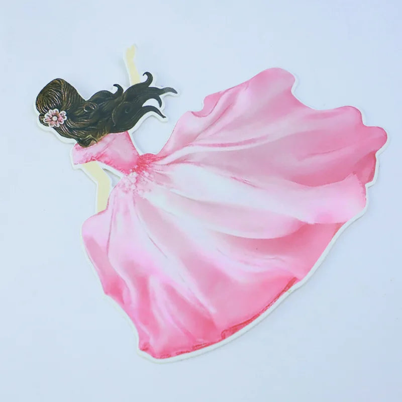 Pink watercolor butterfly cake topper flag with black butterfly silhouette