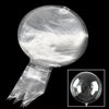 A clear plastic balloon package showing a single inflated balloon inside.