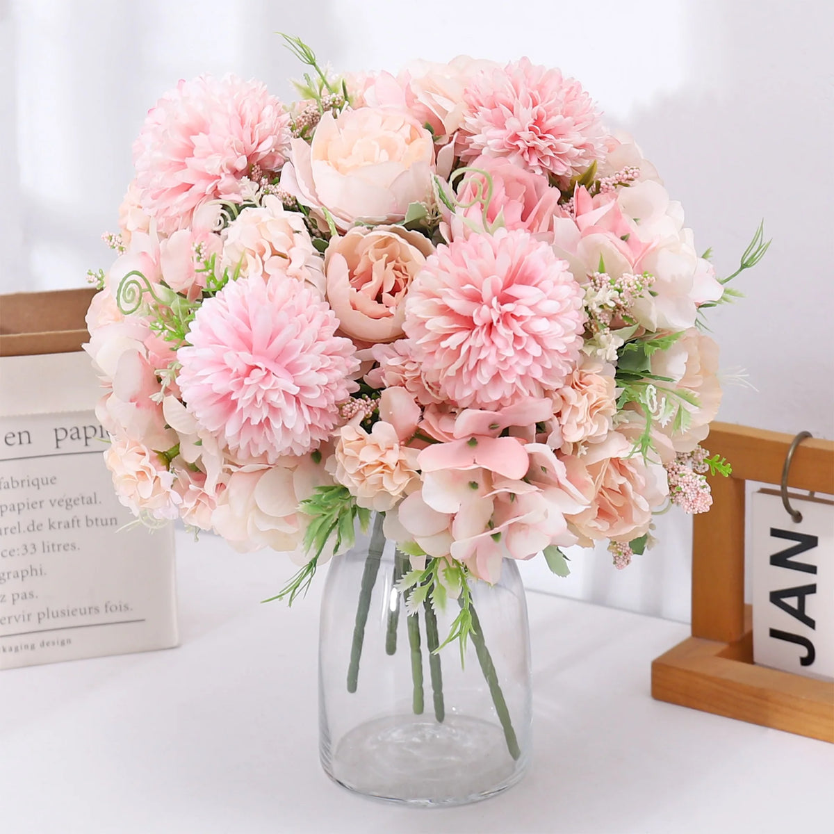 Realistic Silk Peony Artificial Flowers for Weddings & Home Décor
