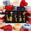 A collection of metallic foil rose flower gift sets in various colors and packaging.