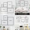 A set of framed wall art prints featuring mystical tarot sun moon designs displayed on a white wall.
