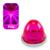 Pink durable LED side marker lights shown in a packaging display and as a separate light unit.