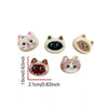 Adorable Cat Head Fridge Magnets – Set of 10 for Kitchen & Home Decor