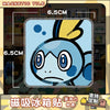 A glossy blue Pokémon Q-Style acrylic fridge magnet featuring a distressed face.