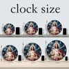 Sacred Heart Wooden Wall Clock with Silent Quartz Movement