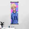 Anime canvas wall art featuring Isagi Yoichi and Chigiri Hyoma in Blue Lock style