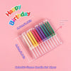 Rainbow Multicolor Birthday Candles Set of 12