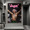 A canvas wall art print featuring Sean O'Malley with pink text and UFC branding.