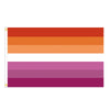 A horizontal banner displaying stripes of orange, peach, and magenta colors.