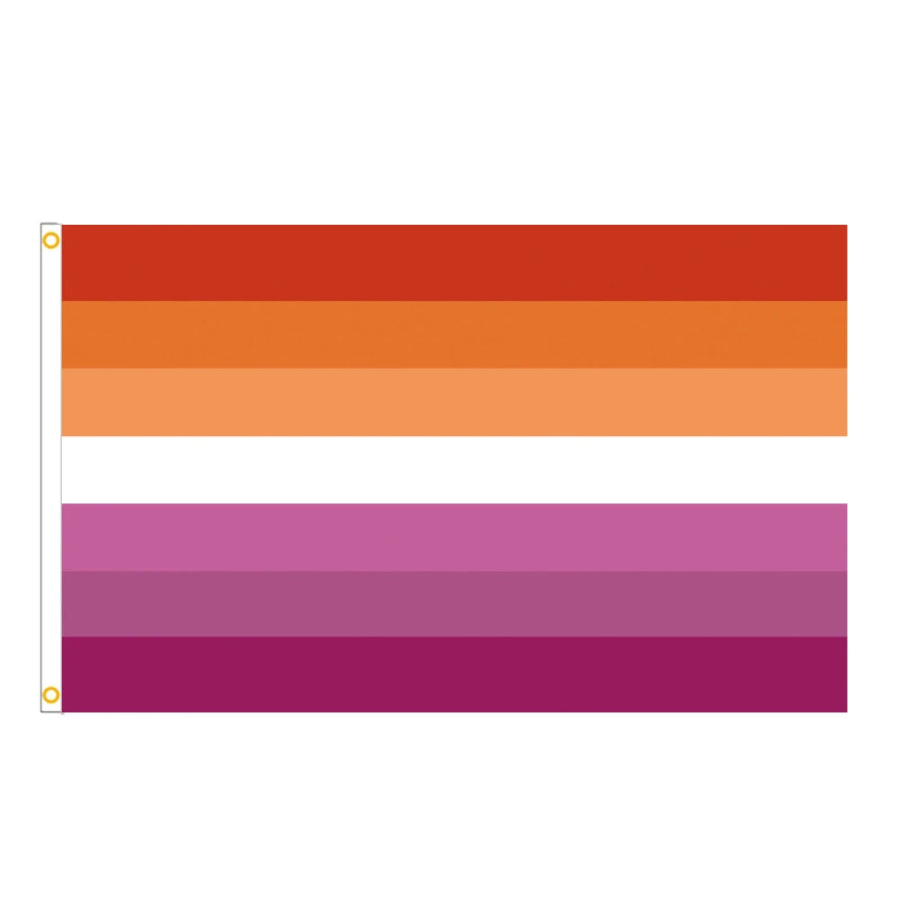 A horizontal banner displaying stripes of orange, peach, and magenta colors.