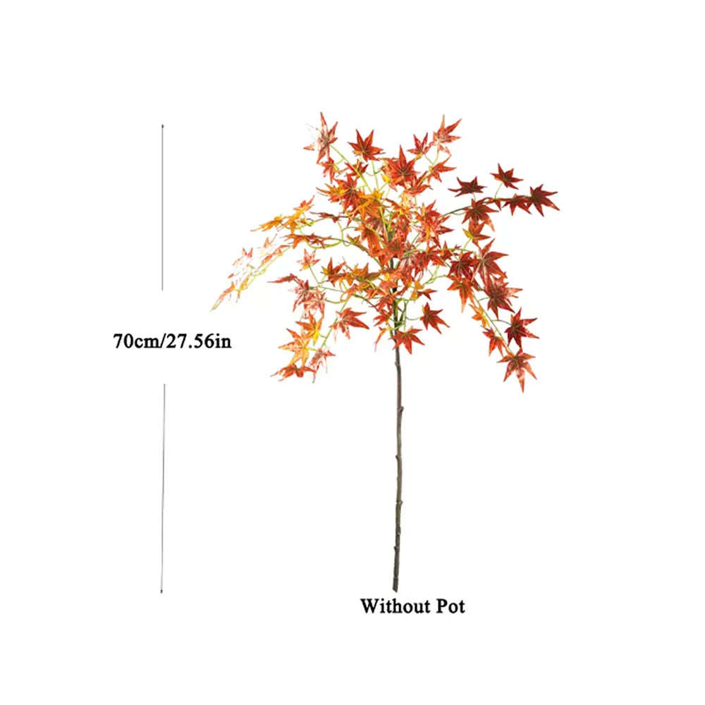 Large Artificial Japanese Maple Tree – Lifelike Faux Red & Green Leaves for Indoor & Outdoor Decor