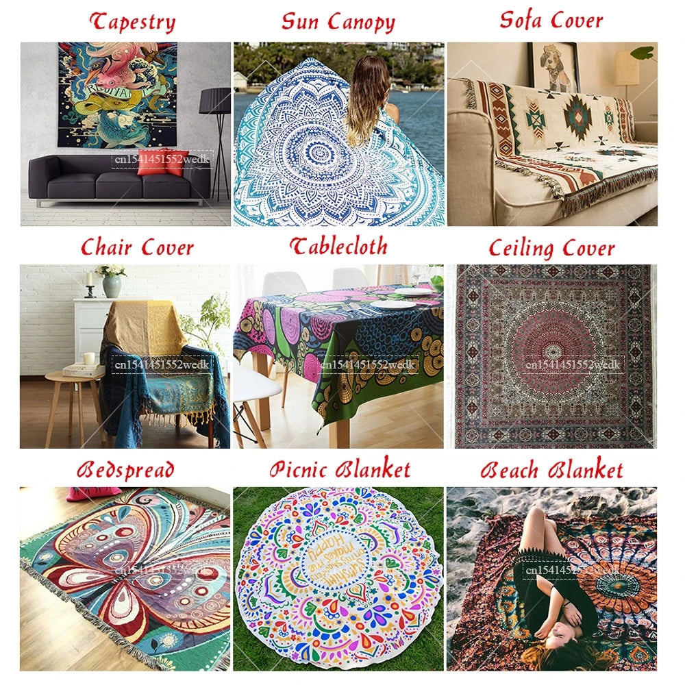 Enchanted Library Staircase Tapestry Wall Hanging