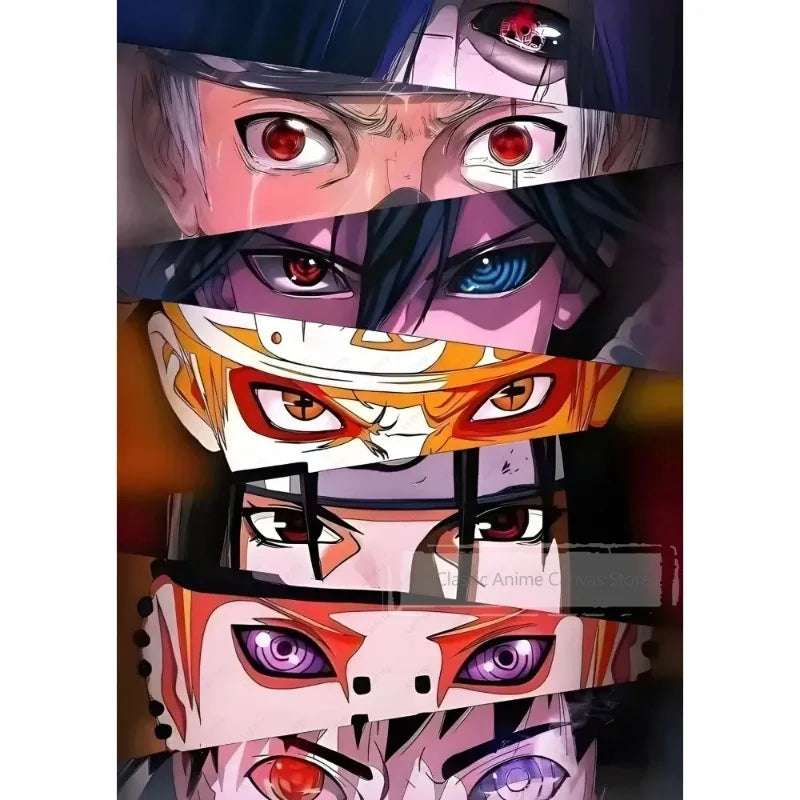 Japanese Anime Eyes Art Print – Nordic Style Wall Decor