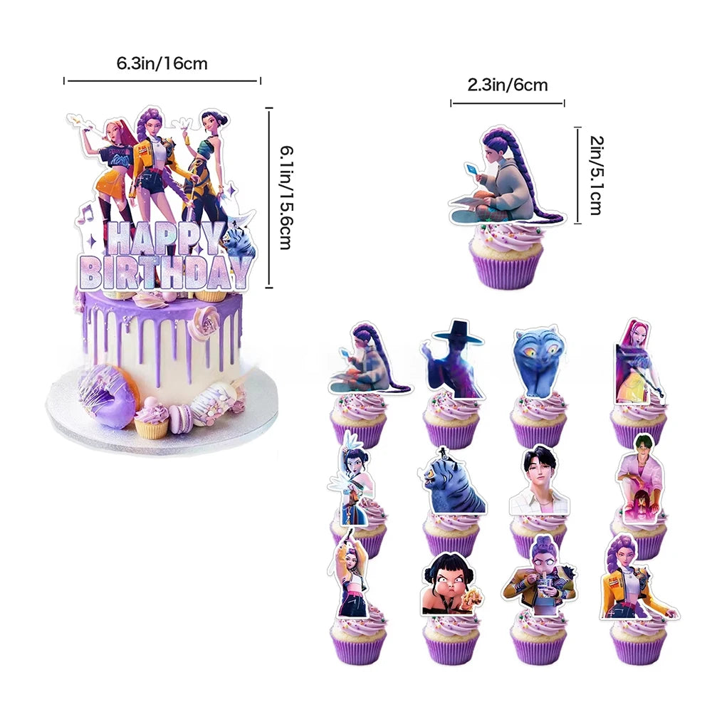 K-Pop Theme Disposable Party Set