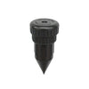 Black underground garden key hider watering can with a conical tip.