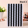 Black 2 PVC photo corner protectors with a black and white diamond pattern.