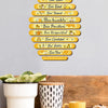 Beehive Rules Wooden Wall Plaque – Farmhouse Decor Sign