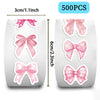 A set of 500 cartoon pink bow decorative envelopes with reward stickers