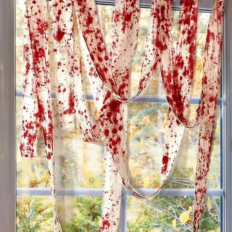 Creepy Blood-Stained Gauze Roll for Halloween Costumes & Decor