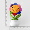 Handmade Crochet Sunflower in Pot – Decorative Knitted Artificial Plant