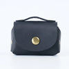 Genuine Leather Coin Purse with Secure Hasp Closure